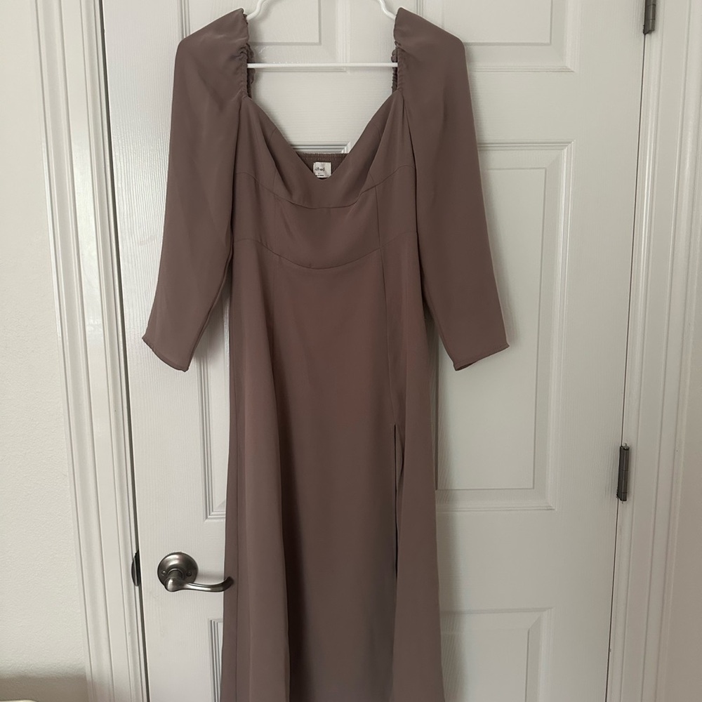 Aritzia Wilfred Mauve Dress